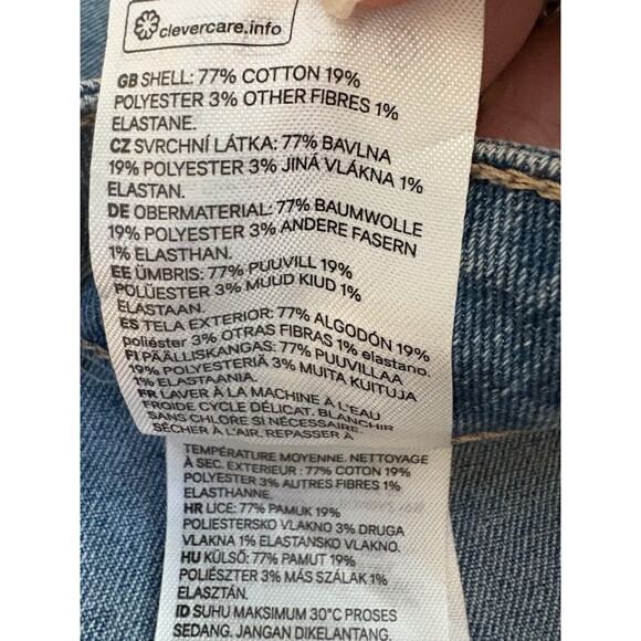 H&M Women's Shorts Size 6 Denim Light Wash Stretch High Waist 3" inseam - Picture 6 of 6